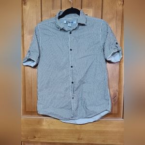 Boys dress shirt roll up sleeve size xl